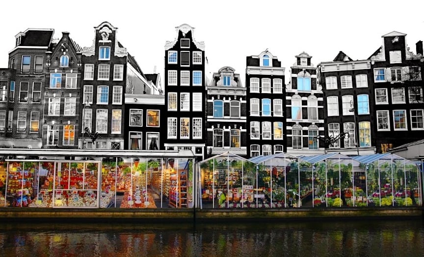 Canal Singel - Mercado das Flores Canal Singel - Mercado das Flores